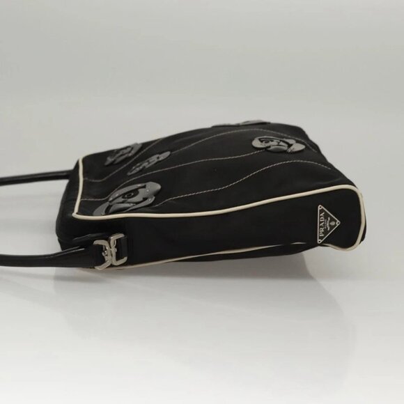PRADA Shoulder Bag Nylon Black - Picture 4 of 15